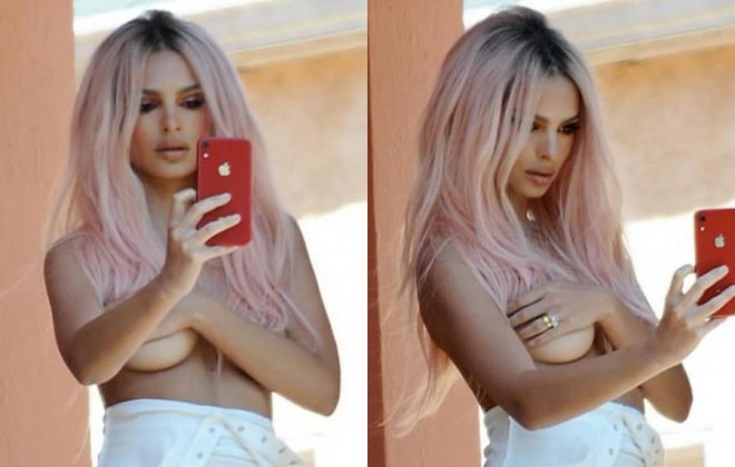 Model eyvanda yarıçılpaq soyundu - foto&nbsp;