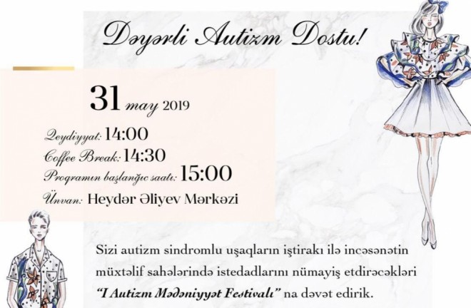Autizm Mədəniyyət Festivalı keçiriləcək