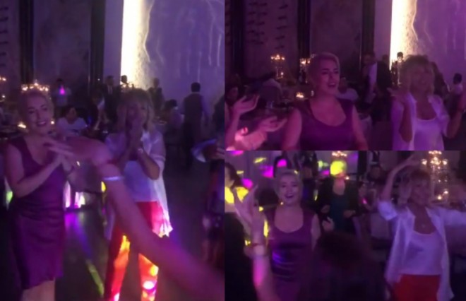 Küsülü olan müğənnilər yan-yana - video