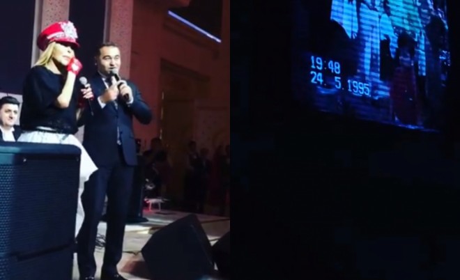 Aygün Kazımovaya toyda sürpriz edildi - video