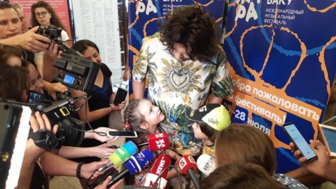 Filipp Kirkorov Bakıya gəldi - video