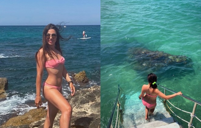 "Miss millenium" gözəli İtaliyada dincəlir - foto