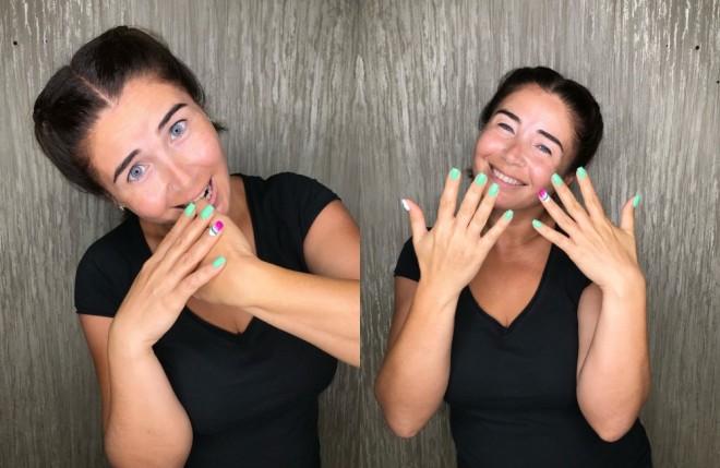 Elnarə Xəlilova makiyajsız halda