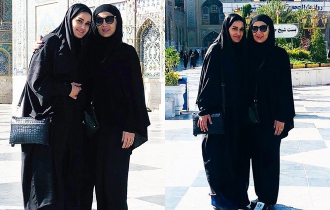 Məleykə Əsədova Məşhədə ziyarətgahında - foto