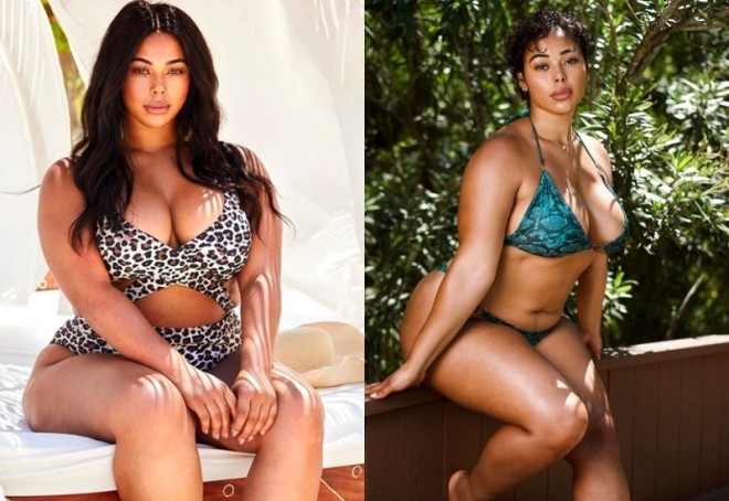 Kök model çılpaq poz verdi - foto