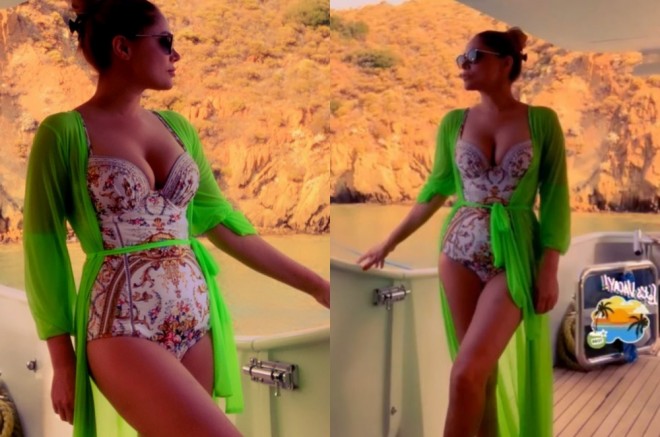 Nigar Camal Kann şəhərində dincəlir - foto