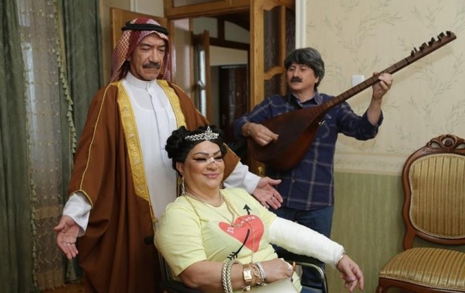 Xalqa artistləri&nbsp; “Zəng” filminə çəkilirlər - foto