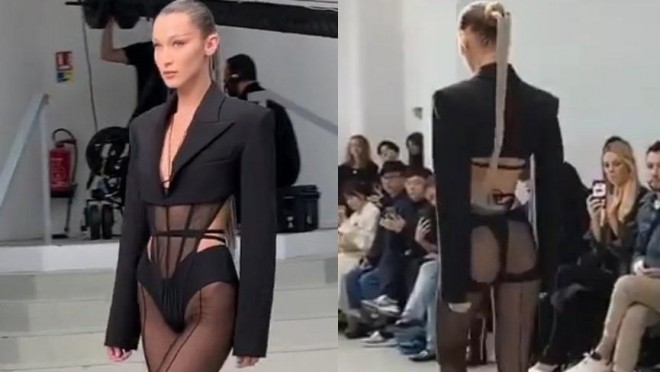 Model "Mugler" dəfiləsinə qatıldı - video