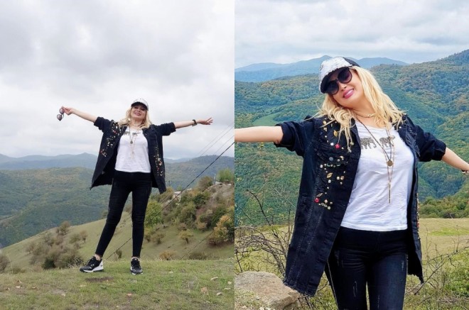 Xalq artisti dağları gəzir - foto