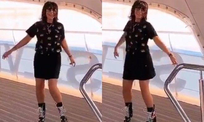 Brilliant Dadaşova yaxtada oynadı - video