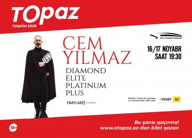 Cem Yılmaz Bakıda şou göstərəcək