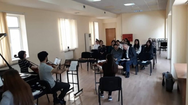 Vyanalı məzunlar BMA-da ustad dərsləri keçdilər - foto