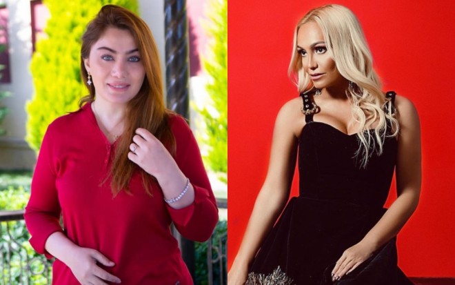 Nura Suri halva bişirərkən - video