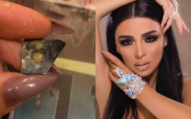 Renkanın konfetinin içindən dəmir çıxdı - video