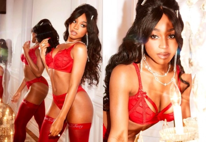 Rihanna alt paltarları dizayn etdi - foto