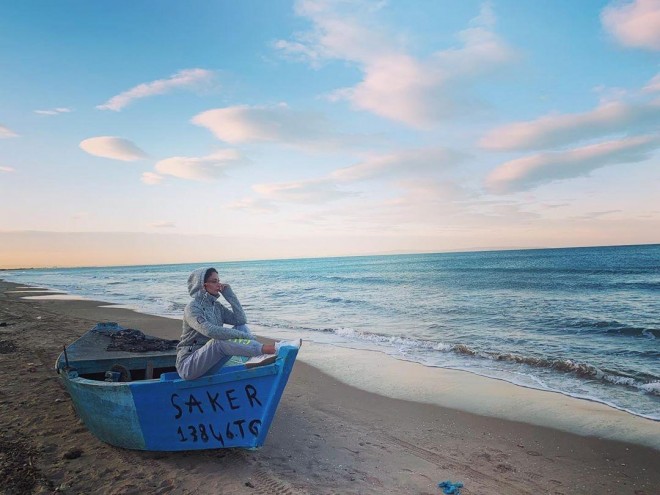 Azərbaycanlı aktrisa Tunisdə filmə çəkilir - foto