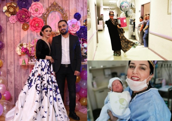 Elza Seyidcahanın yeni doğulan nəvəsi ilə fotosu&nbsp;