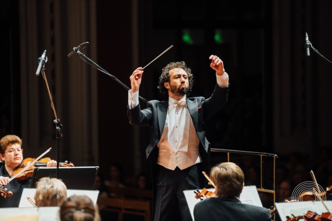 Fuad İbrahimov Latviyada dirijor pultu arxasında - foto