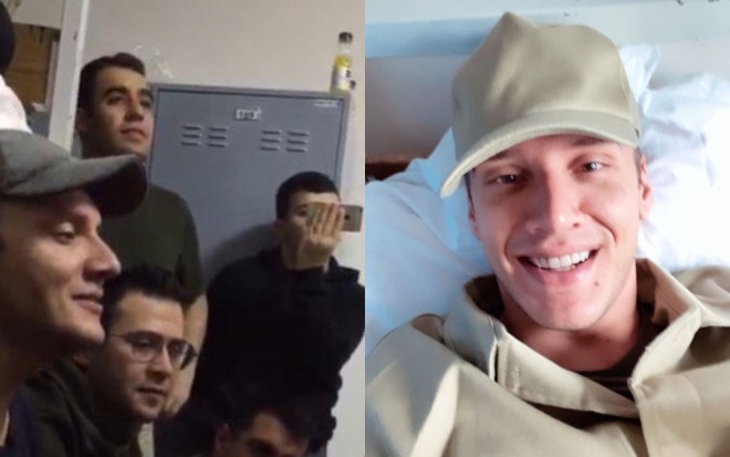 Müğənni əsgərlikdə mini konsert verdi - video