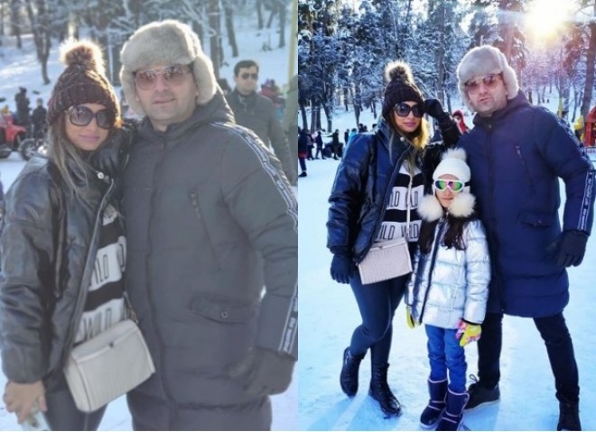 Elnur ailəsi ilə birgə dincəlir - foto