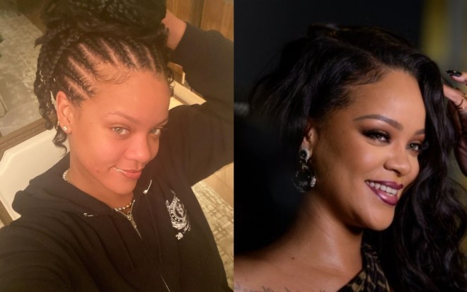 Rihannanın makiyajsız halda - foto