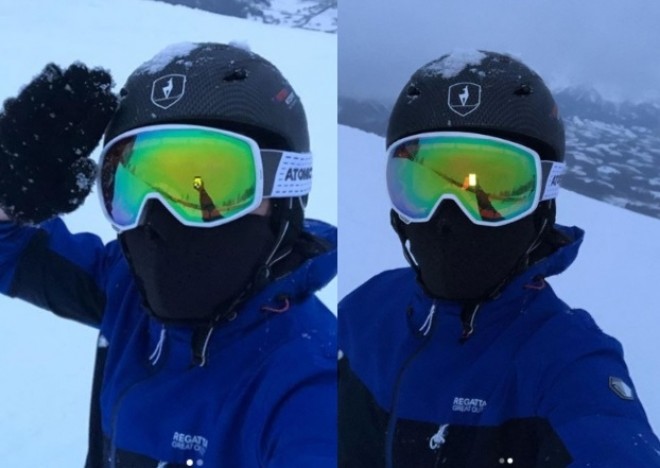 Müğənni Alp dağını gəzdi - foto