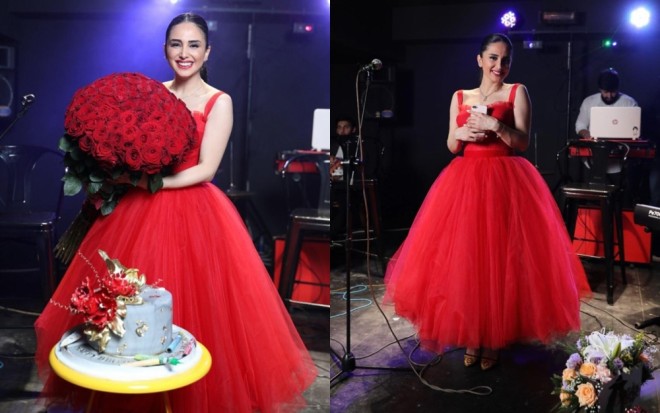 Elnarə ad gününü belə qeyd etdi - video