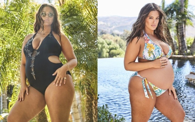 Hamilə model fotosessiya etdirdi