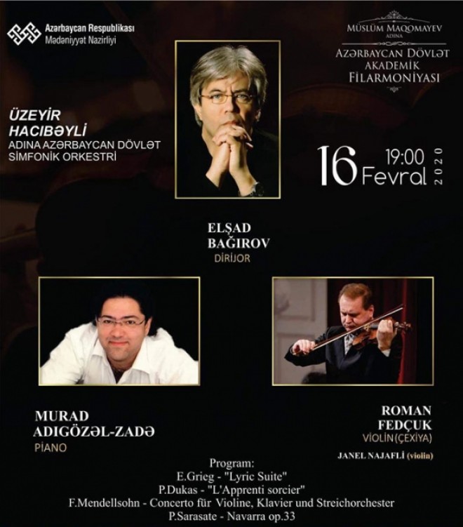 Dünya şöhrətli iki virtuoz ifaçı Bakıda konsert verəcək