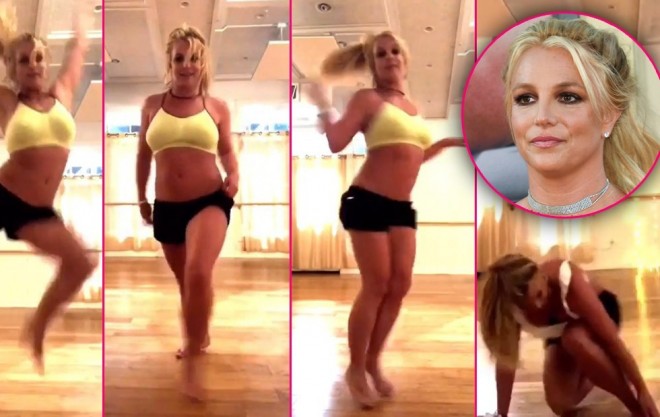 Britni Spiersin&nbsp;ayağını sındırdı - video