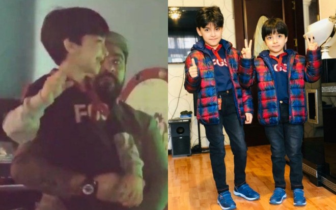 Fərda oğlanları&nbsp;ilə görüşdü - video