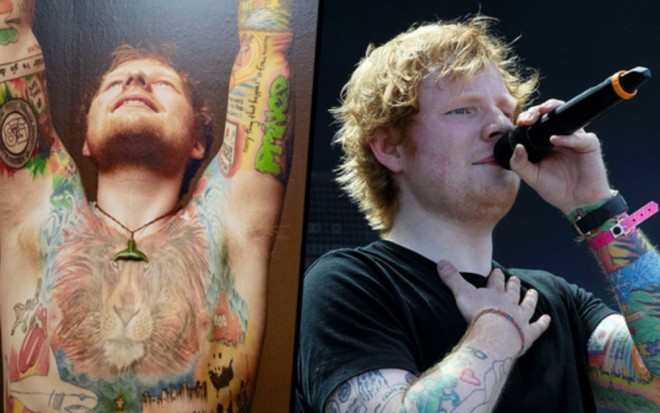 Ed Şiran kürəyinə yeni döymə etdirdi