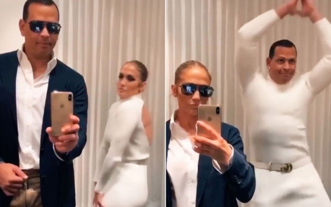 Cennifer Lopez nişanlısı ilə rəqs etdi - video