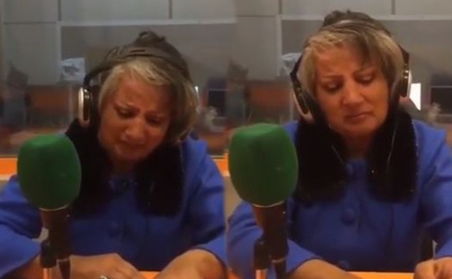 Əməkdar artist göz yaşlarını saxlaya bilmədi - video