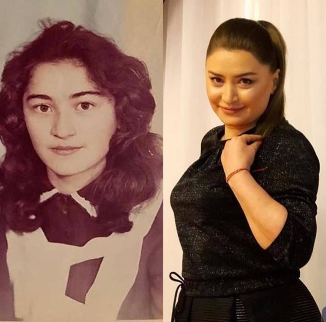 Fədayə Laçının 30 il əvvəlki şəkli