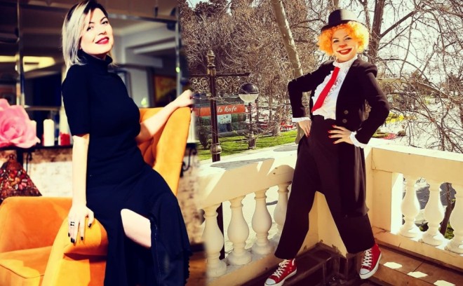 Aktrisa yeni tamaşaya hazırlaşır