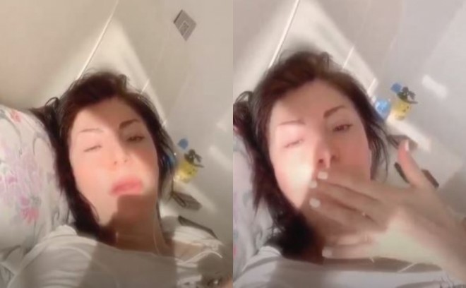 Brilliant Dadaşova yataqdan çəkdi - video