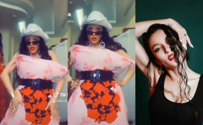 Dilarə yastıq trendinə qoşuldu - video