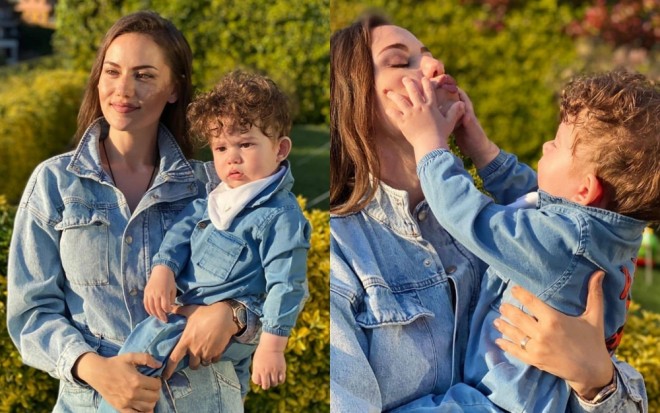 Aktrisa oğlu ilə şəklini paylaşdı