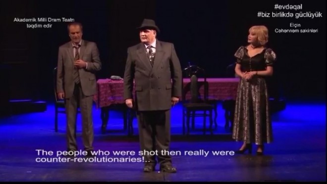 Dram Teatrı tamaşalarını ru, ingilis dilində təqdim edir