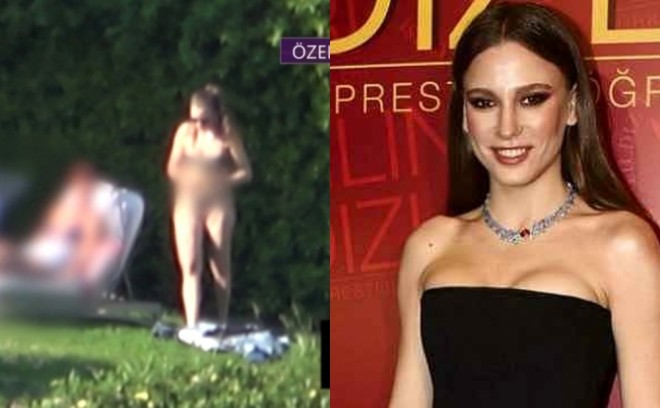 Aktrisa günəş vannası qəbul etdi - foto