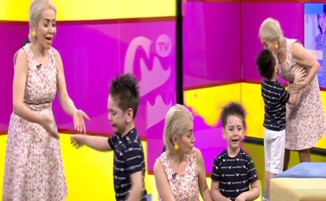 Oğlu müğənniyə&nbsp;çətin anlar yaşatdı - video