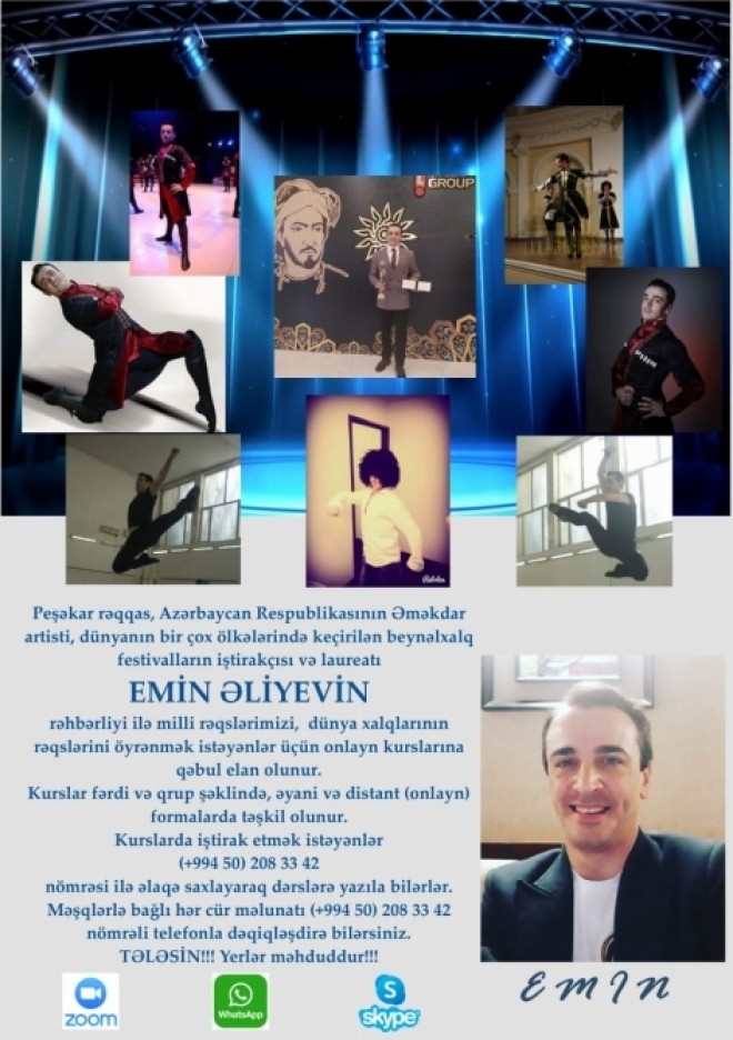 Əməkdar artist onlayn rəqs kursları keçir