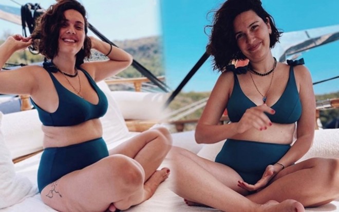 Aktrisa çimərlik geyimində - foto