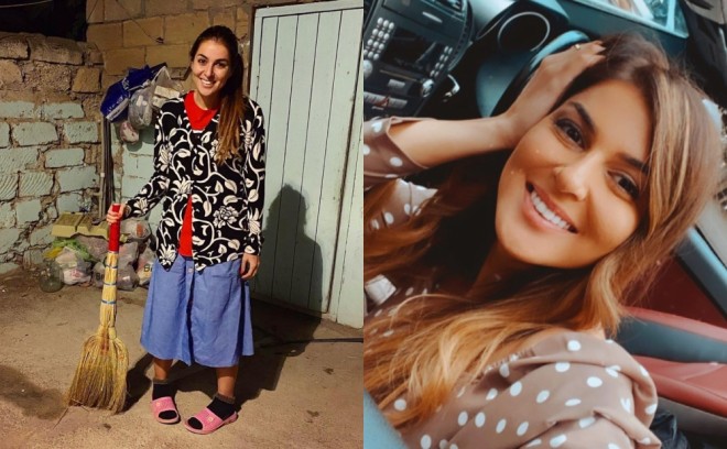 Aktrisa kənd qadını obrazına girdi - foto