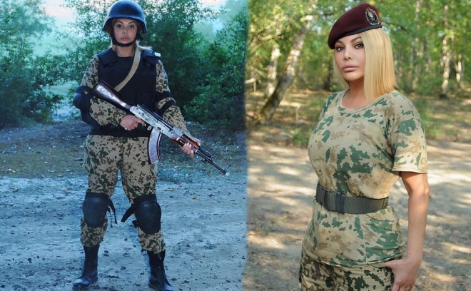 Xalq artisti&nbsp;əsgər geymində - foto