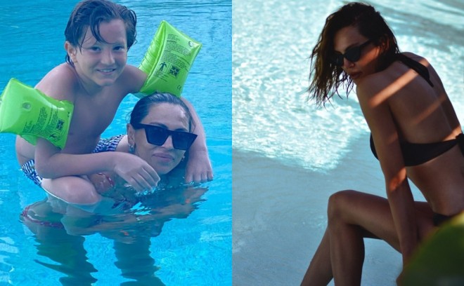 Günay oğlu ilə tətilə getdi - foto