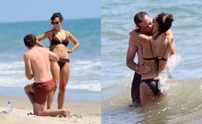 Biznesmen ilə dənizdə eşq yaşayır - foto