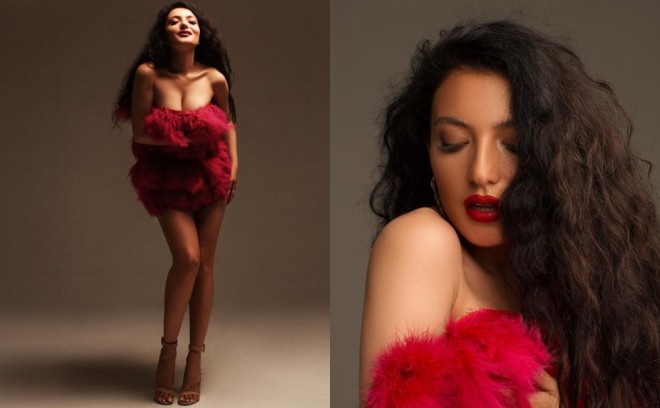 Dilarə qırmızı xəzə büründü - fotosessiya