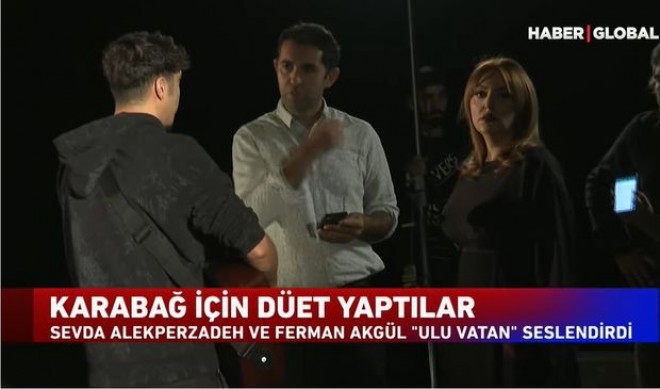 &nbsp;“Manga”nın solisti Sevda Ələkbərzadə ilə&nbsp; duet oxudu